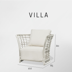 Кресло Villa OFF WHITE