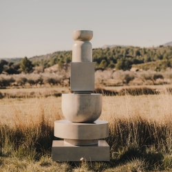 Garbet Круглый приставной столик из цемента Ø 32 см