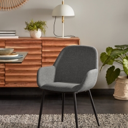 Стул Konna ткань темно-серый