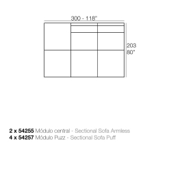 Пуф модульный Pixel