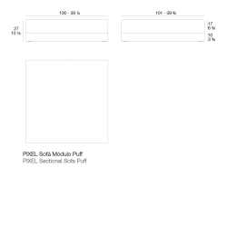 Пуф модульный Pixel