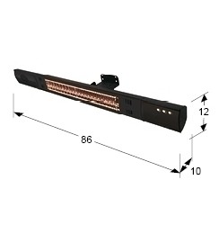 Электронагреватель настенный с динамиками Heat Music 1500W