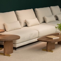 Стол MESAS NOVA 1 Walnut/Gold