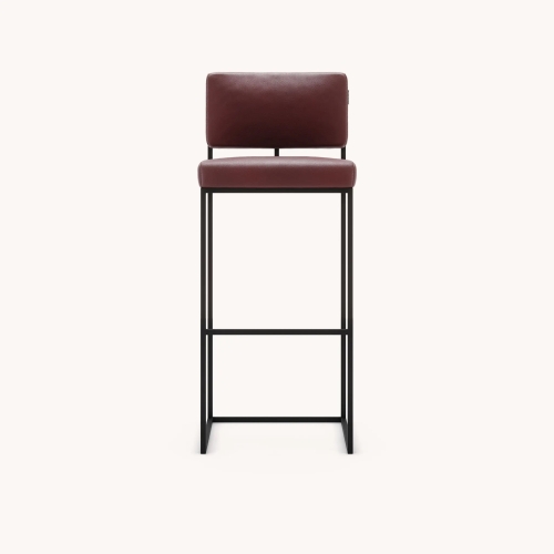 Барный стул Gram с каркасом из текстурированной стали