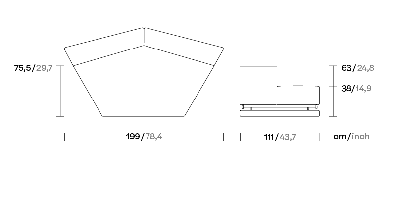 Угловой модуль Molo KS4210500