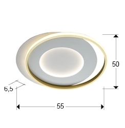 Потолочный светильник Limbos бело-золотой