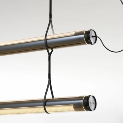 Подвесной светильник Fris 155х2 бронзовый