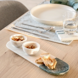 Набор Callhan из 2 чаш мраморный белый