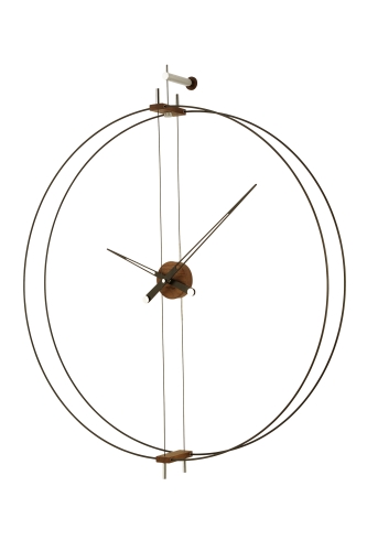 Часы Nomon BARCELONA, (основание - орех/стрелки черный лак) D=90см, H=100см