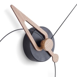 Настенные часы Pico дуб-черный