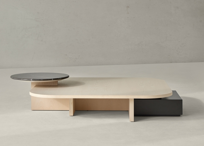 Кофейный столик Estrato-L - BONE ASH WOOD