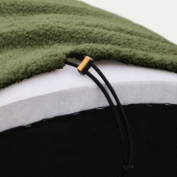 Пуф Kaeli со съемным чехлом из зеленого букле Ø 60 см