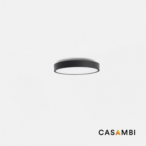 Потолочный светильник DOMIO Ш400 36W черный PRISM 4000K CRI80 CASAMBI