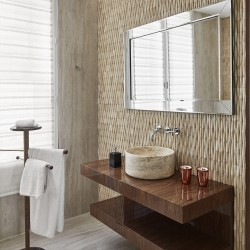 Вешалка для полотенец Momentos орех / мрамор Emperador