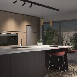 Подвесной светильник для трека Deltatrack ø9,5 черный