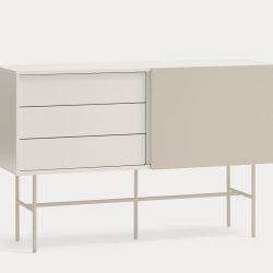 Сервант Nube 1D3Dr кремовый/песочный