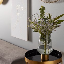 Банкетка Lydia бархат серая