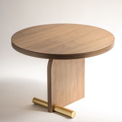 Стол MESAS NOVA 2 Walnut/Gold