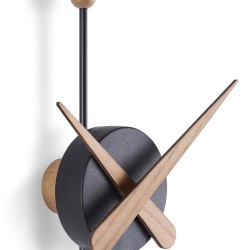 Настенные часы Punta черный-дуб