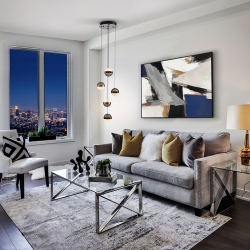 Люстра Orbes 5L черный/медный/латунный