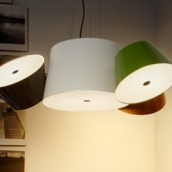 Люстра Tam Tam 3 бело-черная