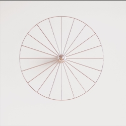 Бра Wheel 60 cm хром + цоколь 10 cm хром