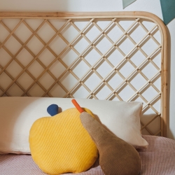 Citlalli Изголовье из ротанга с натуральной отделкой для кроватей шириной 90 см