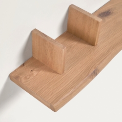 Полка настенная Rasha дубовый шпон с натуральной отделкой 100 x 15 cm