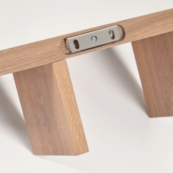 Полка настенная Rasha дубовый шпон с натуральной отделкой 100 x 15 cm