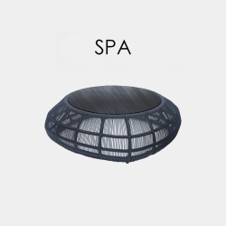 Уличный журнальный столик Spa BLACK