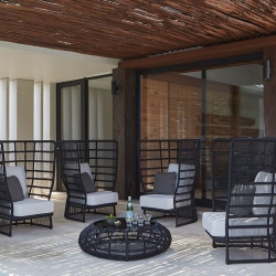 Уличный журнальный столик Spa BLACK