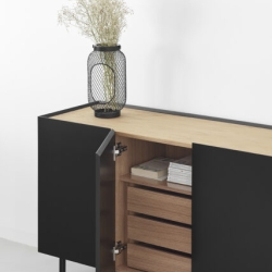 Сервант Arista 4D3Dr черный