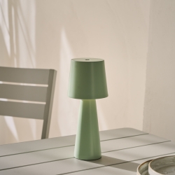 Arenys Маленькая переносная настольная лампа в бирюзовом цвете