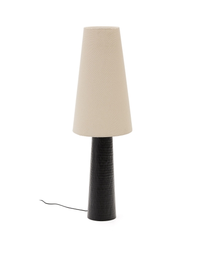 Настольная лампа Senni с металлическим основанием, окрашенным в черный цвет