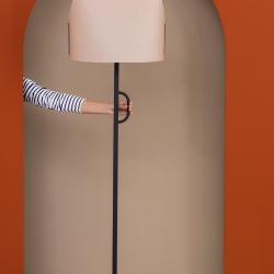 Торшер для гостиной Luang Черный/CAMEL