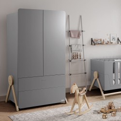 Шкаф Micuna Swing А-1835 grey/water wood