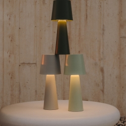 Arenys Большая переносная настольная лампа в бирюзовом цвете