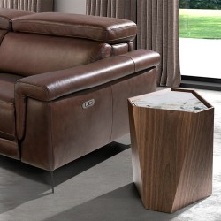 Угловой столик 2134/AC2308 из ореха и керамики