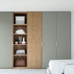 Шкаф Lisa зеленый - леопардовый дуб