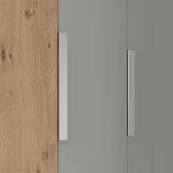 Шкаф Lisa зеленый - леопардовый дуб