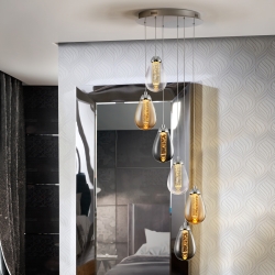 Подвесной светильникTaccia 6L хром/разноцветный