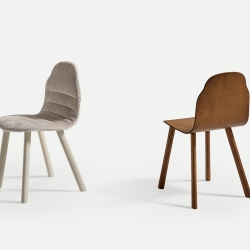 Стул Body на деревянных ножках с мягким сиденьем