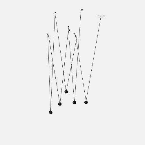 Подвесной светильник Punto Multiple черный