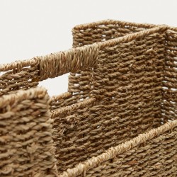 Guixols Подставка для журналов из натурального волокна с натуральной отделкой