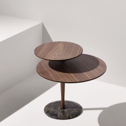 Стол MESA VAIVEN (орех+мрамор)