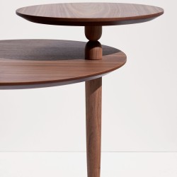 Стол MESA VAIVEN (орех+мрамор)