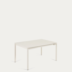 Раздвижной уличный стол Zaltana из алюминия светло-серого цвета, 140 (200) x 90