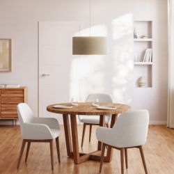 Льняной плафон для потолочного светильника Nazli бежевый