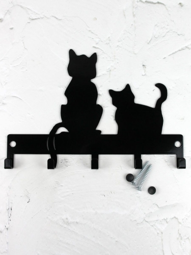 Ключница настенная металлическая Котята, черный KARLSSON HOME KHHС01