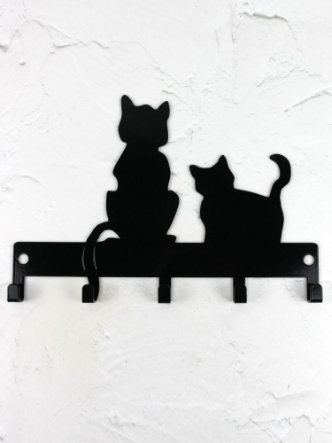 Ключница настенная металлическая Котята, черный KARLSSON HOME KHHС01